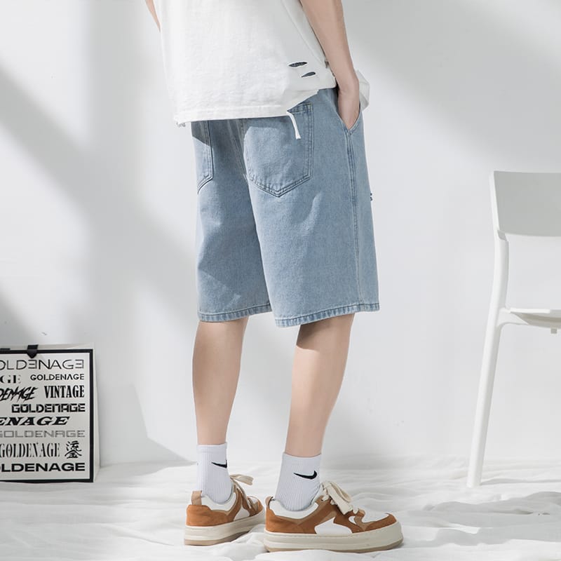 Summer New High Street Men Shorts Streetwear Pant Hip Hop Hole Design Denim Shorts Men Loose Casual Shorts Man 3XL X4924597 - Tuzzut.com Qatar Online Shopping