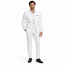 Men’s White Three-Piece Suit Set S4738498 - M