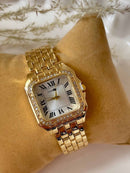 Panther Yellow Gold Diamonds Watch CR636 - TUZZUT Qatar Online Shopping