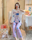 Disney Mickey Minnie Pajamas Women's Summer Three-piece Pajamas Short-sleeved Shorts Trousers X4250046 - Tuzzut.com Qatar Online Shopping