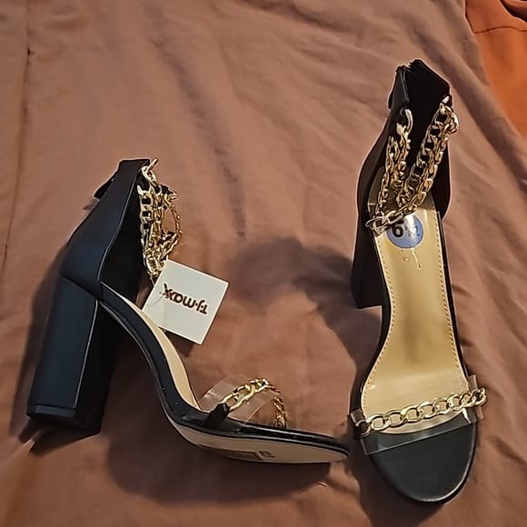 Women's Square Heel Fish Mouth Sandals S990149 Women's Square Heel Fish Mouth Sandals S990149