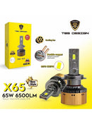 2 Pieces 9006 1300W LED Headlight Bulb T25 PRO - TUZZUT Qatar Online Shopping