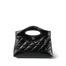 Black Calfskin Quilted Nano Shopping Bag B2021 - TUZZUT Qatar Online Shopping