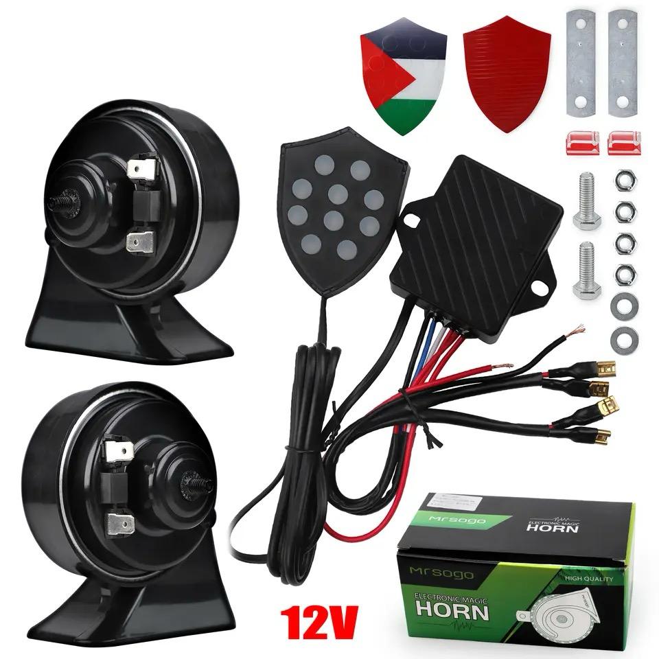 Universal 10 Sound Musical Electronic Horn 12V Universal 10 Sound Musical Electronic Horn 12V