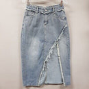 Womens Top and Designer Jean Skirt T845276 - TUZZUT Qatar Online Shopping