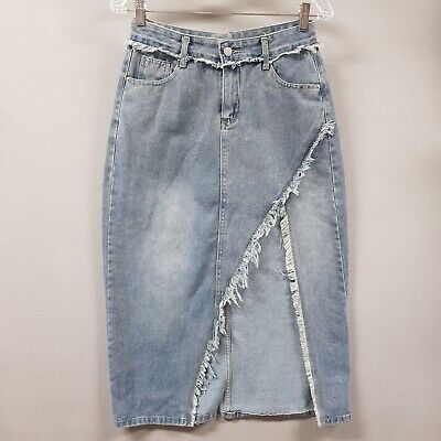 Womens Top and Designer Jean Skirt T845276 Womens Top and Designer Jean Skirt T845276