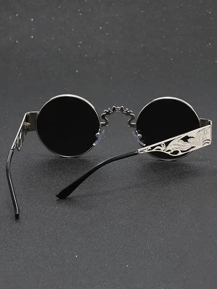 Silver Designer Frame Round Sunglasses X4563189 Silver Designer Frame Round Sunglasses X4563189