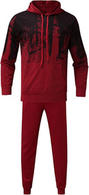 Men's 2 Piece Outfit Hooded Sweat Suit    S4341163 - TUZZUT Qatar Online Shopping