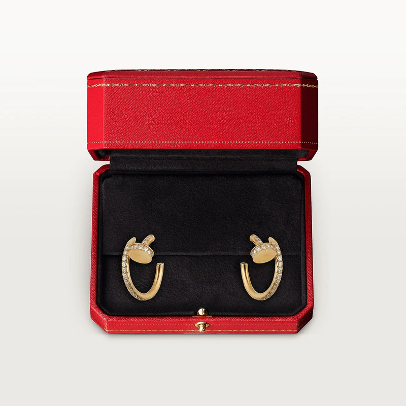 Juste Un Clou Earrings Yellow Gold Diamonds DN2039 - TUZZUT Qatar Online Shopping