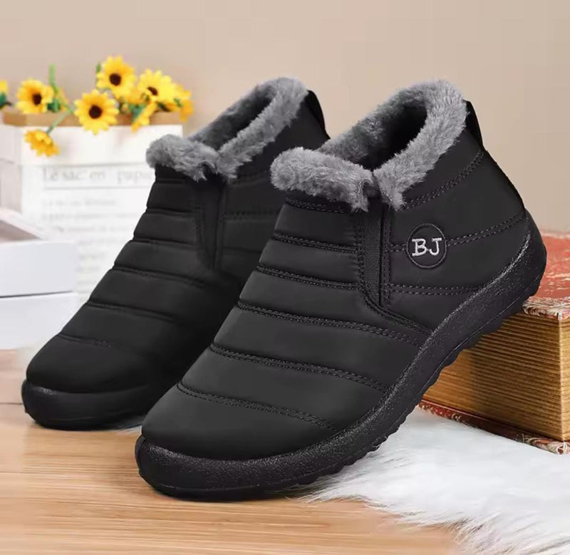 Women Boots Slip On Platform Ankle Boots Waterproof Shoes   9920673 - TUZZUT Qatar Online Shopping