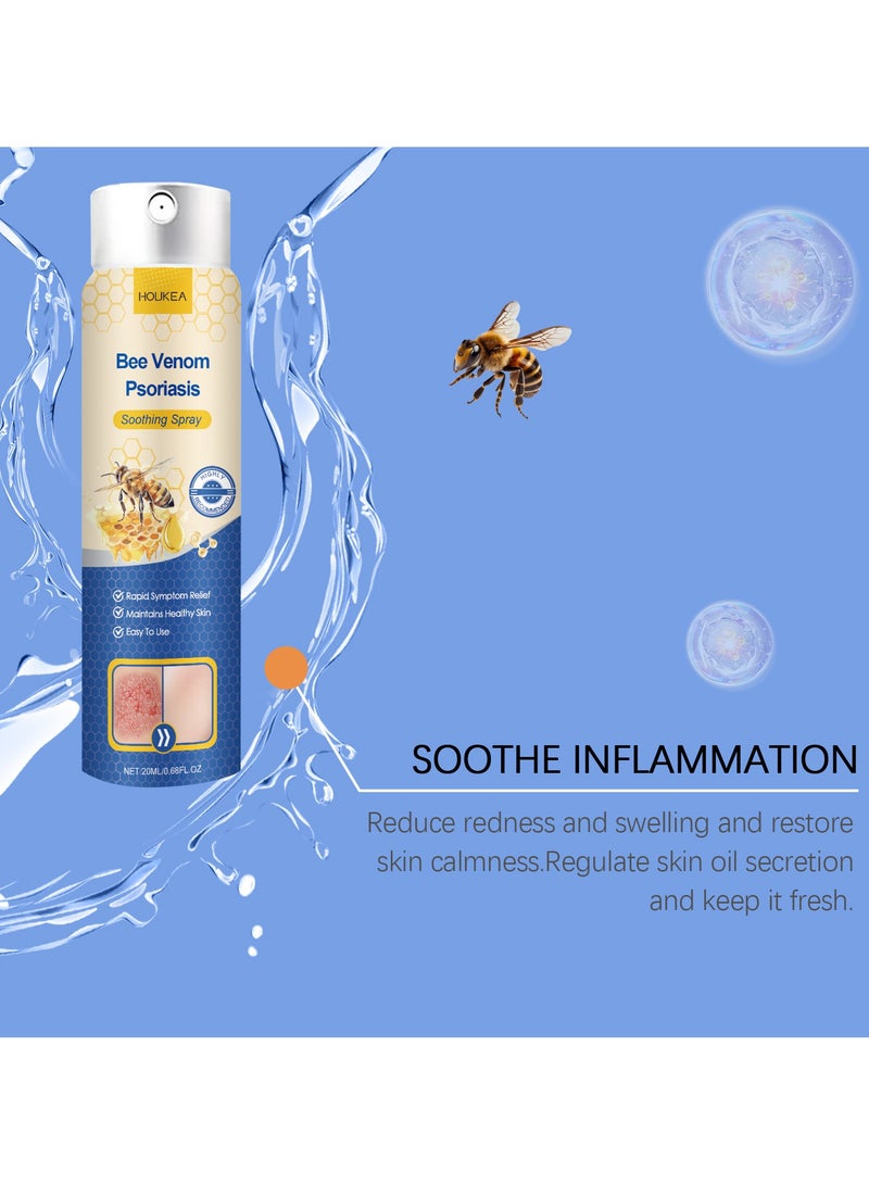 20ml Bee Venom Care Spray Psoriasis Soothing Spray Anti-itch Eczema Skin Ointment Beauty - TUZZUT Qatar Online Shopping
