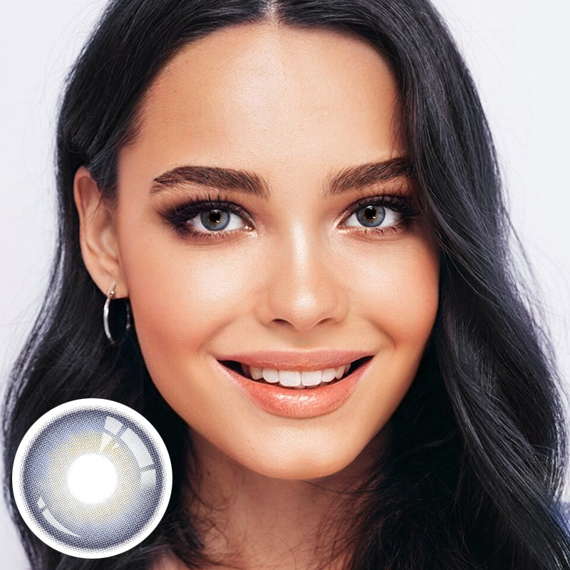 Unibling Freesia Blue Contact Lenses for Eyes (1 Pair) - TUZZUT Qatar Online Shopping