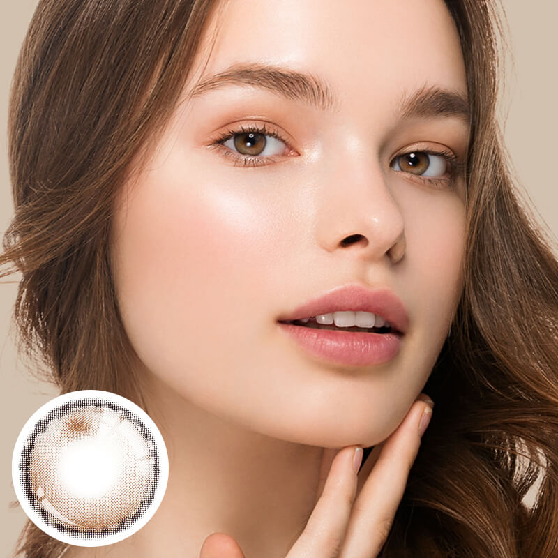 Unibling Meow Mocha Contact Lenses for Eyes (1 Pair) - TUZZUT Qatar Online Shopping