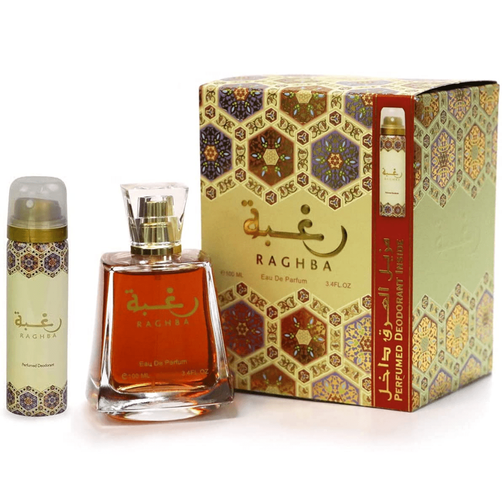 Raghba Unisex Perfume EDP - 100ML (3.4oz) W Deo By Lattafa Raghba Unisex Perfume EDP - 100ML (3.4oz) W Deo By Lattafa