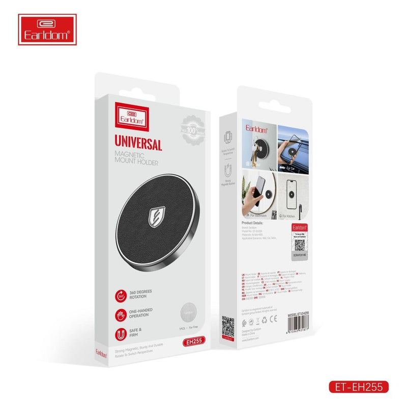 Earldom Multi-Purpose Magnetic Mobile Holder - Strong & Secure Mounting Base - EH255 - TUZZUT Qatar Online Shopping