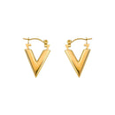 V Shape Plating Earrings S4931682