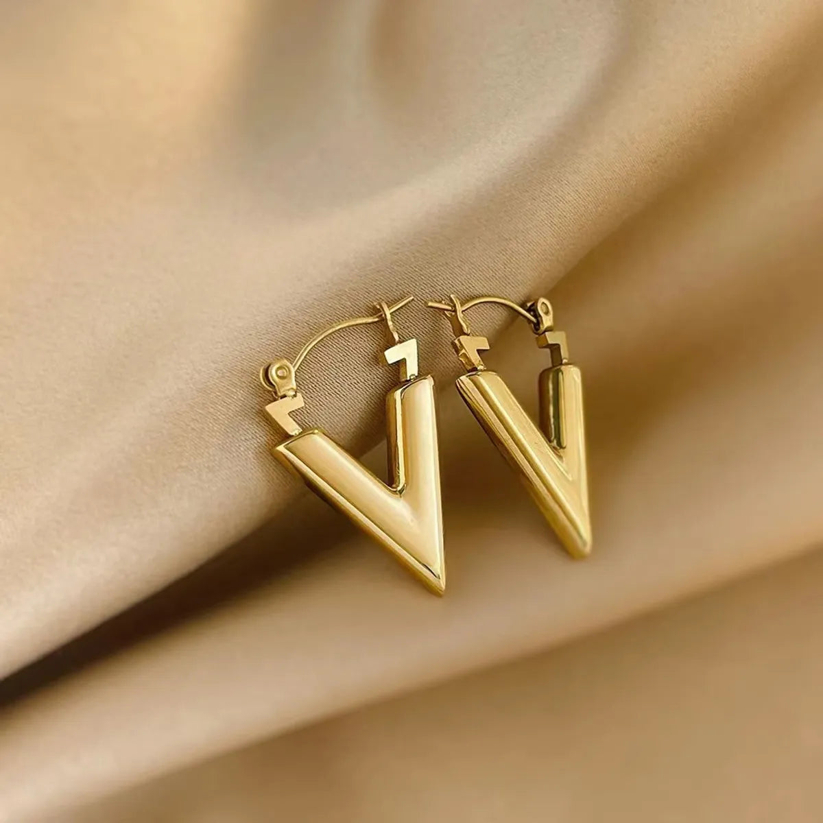 V Shape Plating Earrings S4931682 V Shape Plating Earrings S4931682