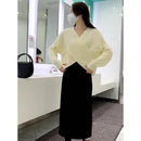 Floral Two Piece Sweater Dress Set 30152926 - TUZZUT Qatar Online Shopping