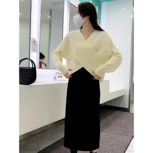 Floral Two Piece Sweater Dress Set 30152926 - TUZZUT Qatar Online Shopping