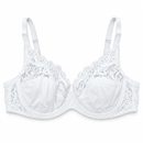 Size (100) Women’s White Floral Lace Underwire Bra BL12