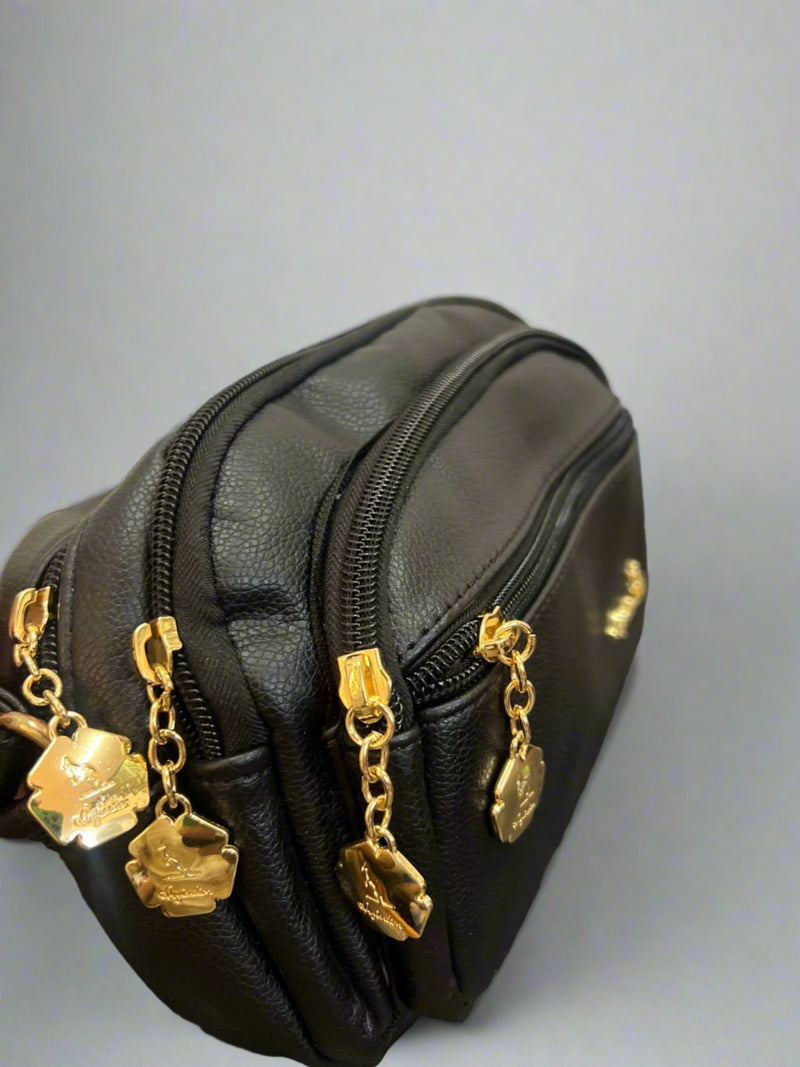 Women high quality leather flap shoulder bag S4455709