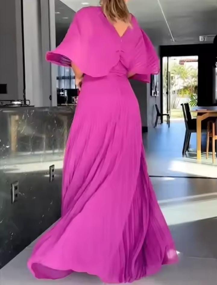 Women's V Neck Slim Waist Parties Dress B281547 Women's V Neck Slim Waist Parties Dress B281547