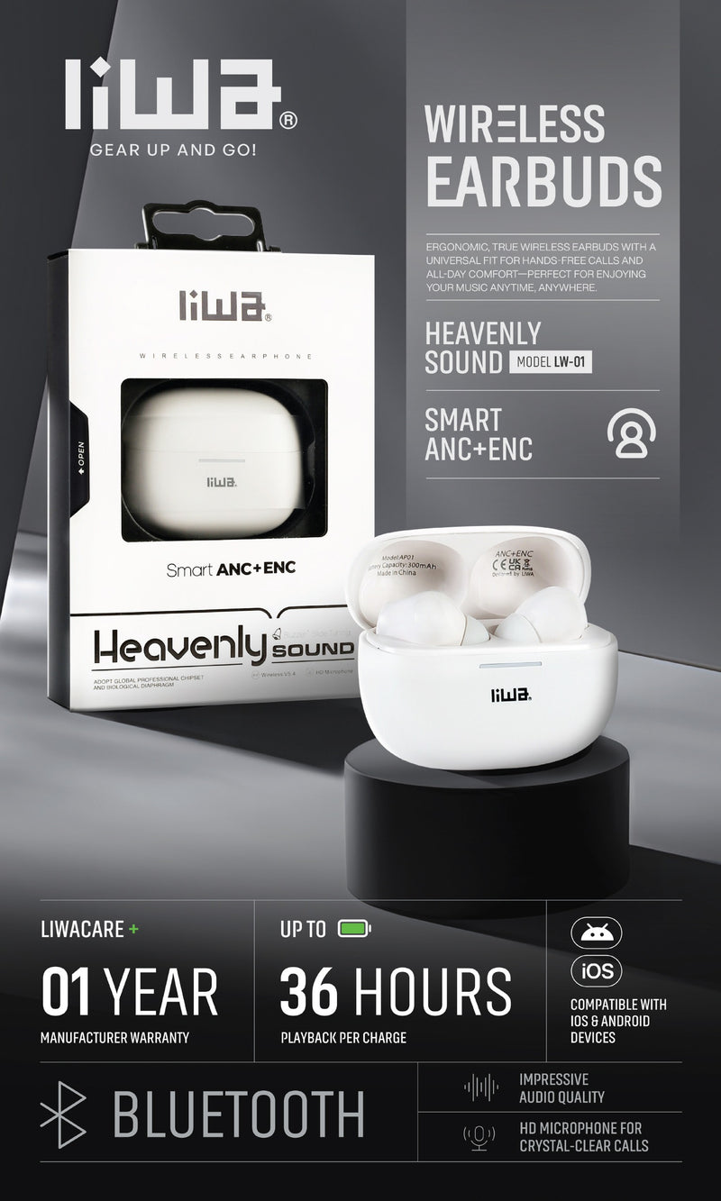 Liwa Wireless Earphone LW05 - TUZZUT Qatar Online Shopping