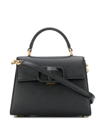 Grainy Calfskin Medium Top Handle Bag Black V2134 Grainy Calfskin Medium Top Handle Bag Black V2134