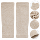 Unisex Beige Elastic Knitted Knee Warmers & Knee Support – 1 Pair L05