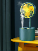 Desktop Foldable Rechargeable Humidification Mini Fan F-082 - TUZZUT Qatar Online Shopping