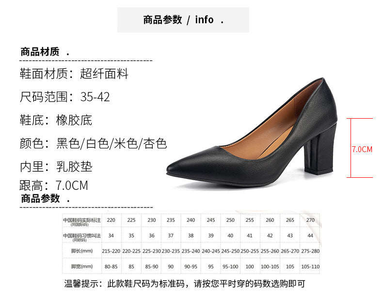 Women's Fashion High Heels Slip-on Pointed Toe Shoes - 520 - Tuzzut.com Qatar Online Shopping