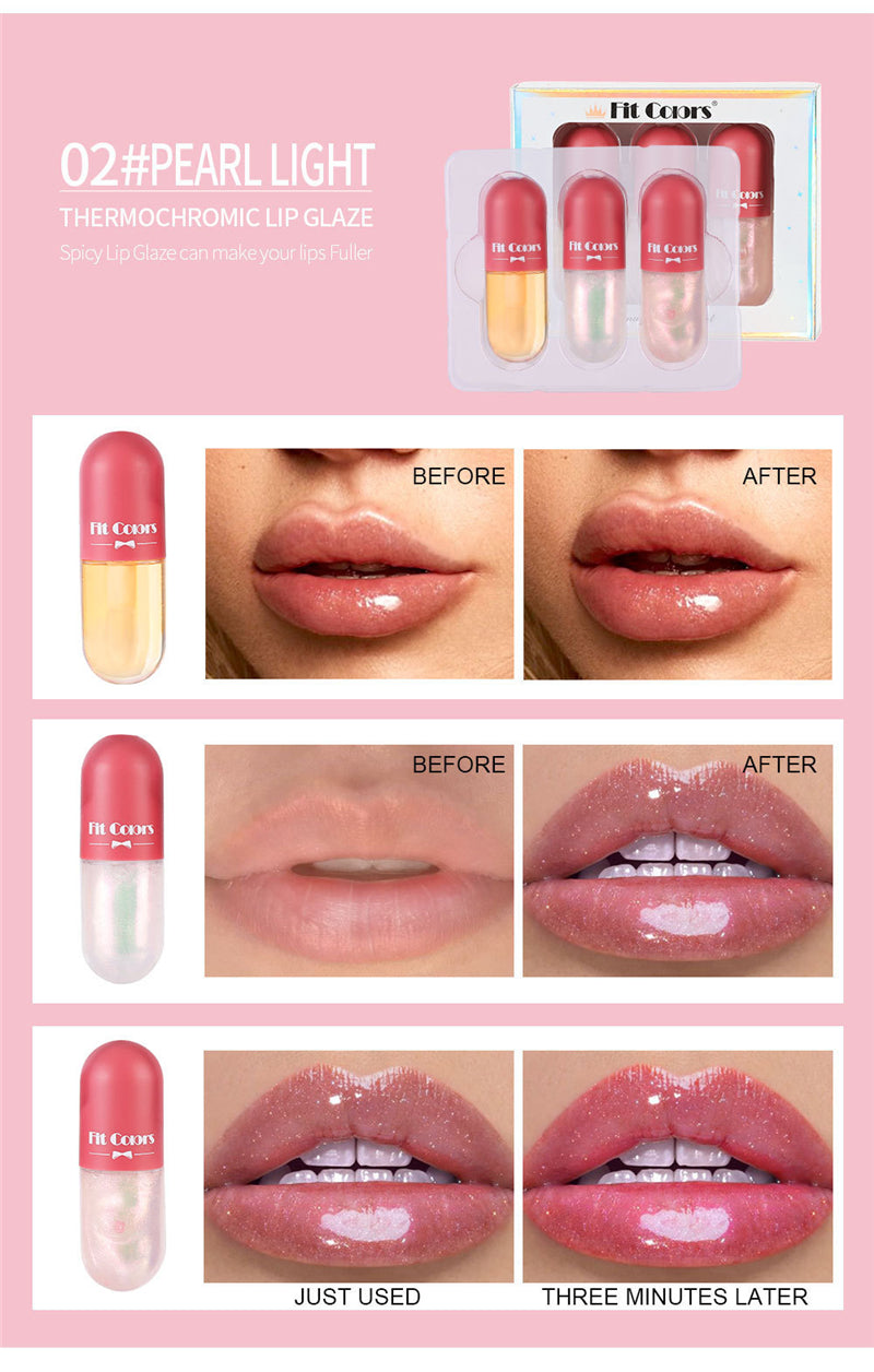Crystal Jelly Lip Gloss Capsule Lip Plumper Oil Shiny Clear Lip Oil Moisturizing Women Lip Gloss Balm Makeup Lip Tint Cosmetics - Tuzzut.com Qatar Online Shopping