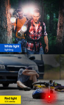 XHP90.3 Most Powerful Led Flashlight + COB Li-ion18650 3800mah Battery Rechargeable Tactical Flashlights Torch - Tuzzut.com Qatar Online Shopping