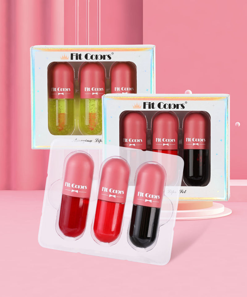 Crystal Jelly Lip Gloss Capsule Lip Plumper Oil Shiny Clear Lip Oil Moisturizing Women Lip Gloss Balm Makeup Lip Tint Cosmetics