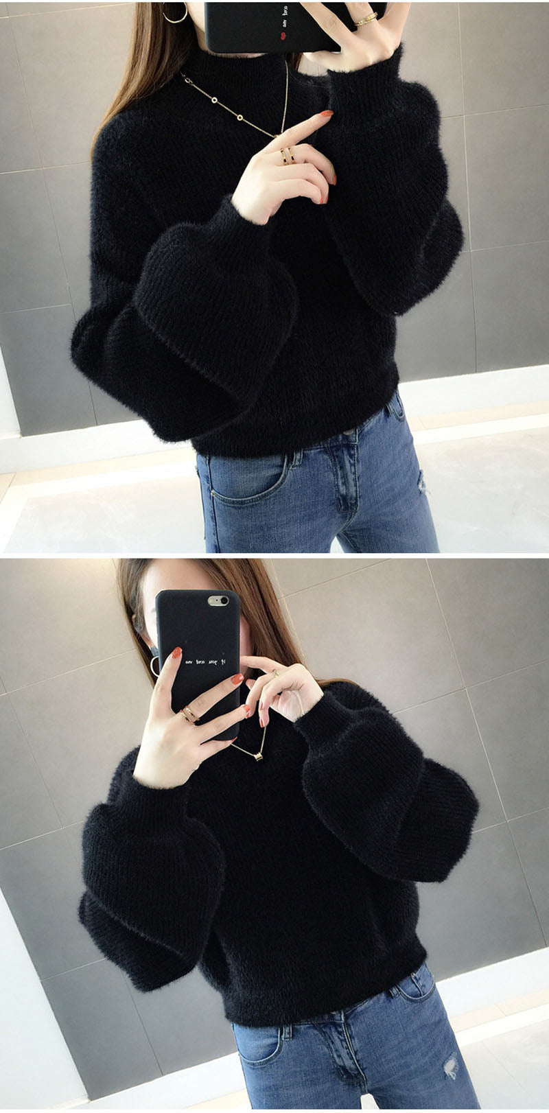 Women's Fashion Thick Mohair Sweaters Loose-fitting - WM0132 Women's Fashion Thick Mohair Sweaters Loose-fitting - WM0132