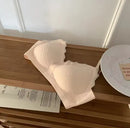 Lace Strap Latex Bra Wireless Thin Women's Underwear 81064 - TUZZUT Qatar Online Shopping