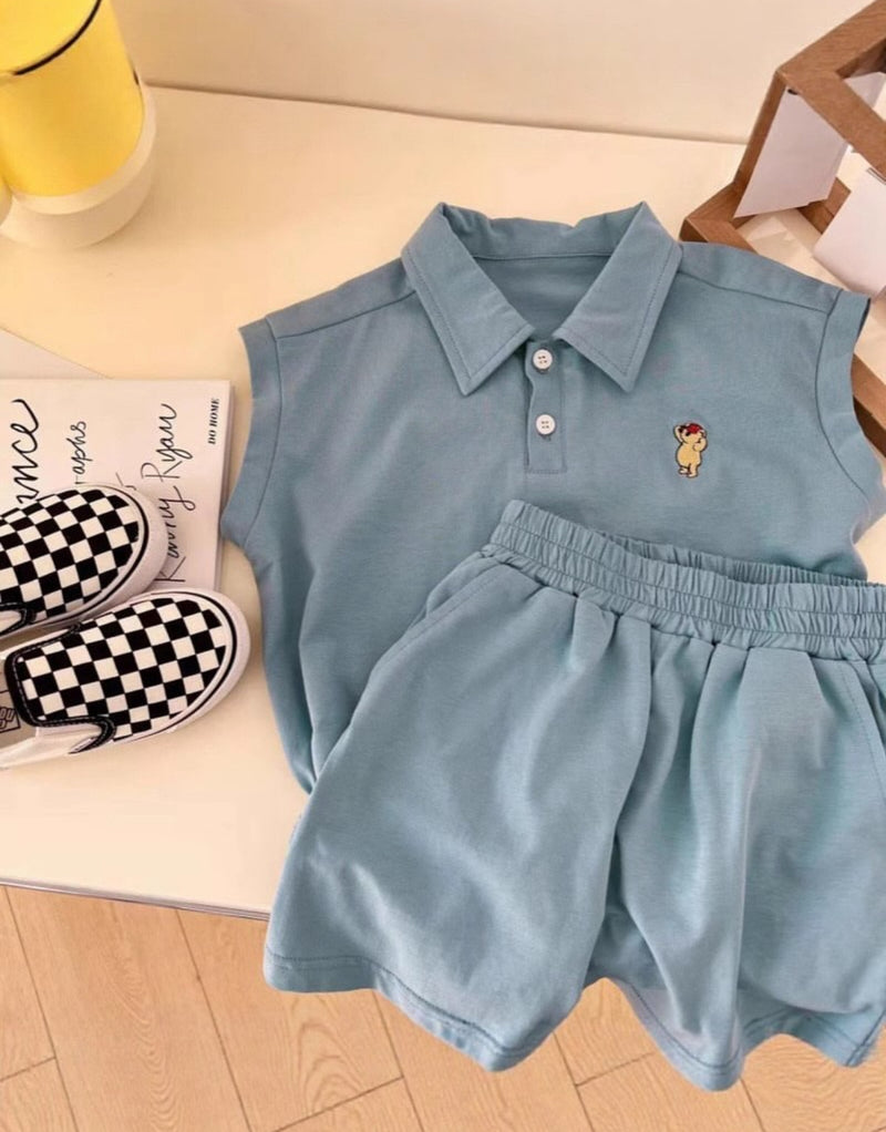 Korean Stylish Summer Children's Clothing Set 1586406 - TUZZUT Qatar Online Shopping