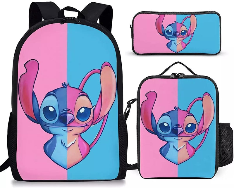 Kids  3PCs Set  Lilo Stitch School Bag , Lunch Bag pencil Case  -  S45041620