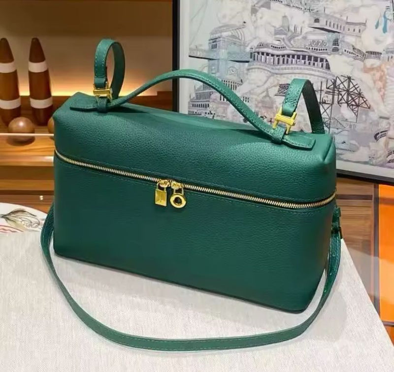 Leather Crossbody Bag Togo Top Layer Soft Storage Bag S5091372 - TUZZUT Qatar Online Shopping