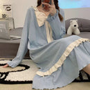 Women 's Long Sleeve Sleep Dress XL 464095 - TUZZUT Qatar Online Shopping