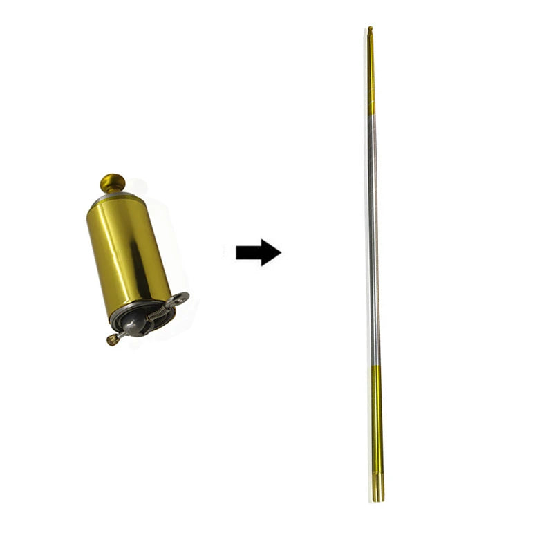 Golden Silver Color Metal Appearing Cane Magical Wand S4567897 Golden Silver Color Metal Appearing Cane Magical Wand S4567897