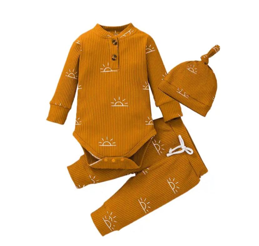 3PCS Baby Boy Clothes Set Spring Autumn Knitted V-neck Romper+infant Pants+Cap Newborn Outfit 20180077 3PCS Baby Boy Clothes Set Spring Autumn Knitted V-neck Romper+infant Pants+Cap Newborn Outfit 20180077