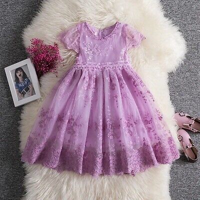 Children's Dress, Round Neck Dress, Kids' Short Sleeve Dress, Children's Dress Princess Long Dress, Cute, Party Dress   S2143634 - TUZZUT Qatar Online Shopping
