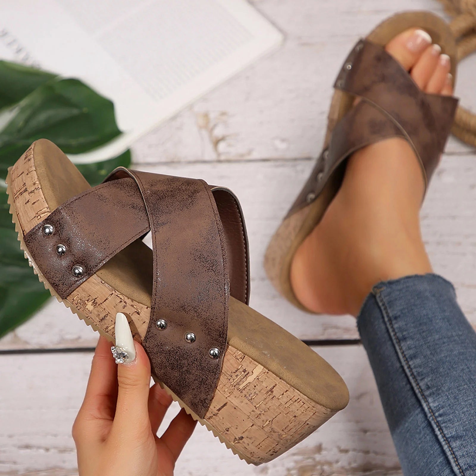 Wedge Open Toe Sandals TS23 Wedge Open Toe Sandals TS23