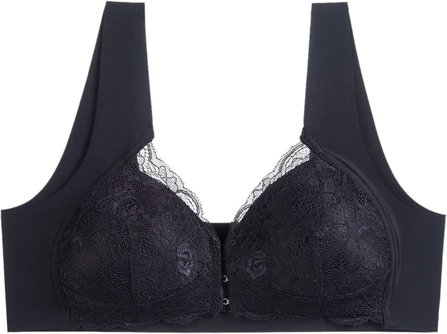 Women's Front Closure Bra Seamless Lace Bra Soft Cups Wireless Everyday Bras B8811 Women's Front Closure Bra Seamless Lace Bra Soft Cups Wireless Everyday Bras B8811
