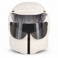 Ivory Padded Winter Hood with Detachable Tinted Visor