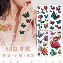 3D Body Art Temporary Waterproof Tattoo Sticker Small Bug Butterfly Flowers - Tuzzut.com Qatar Online Shopping