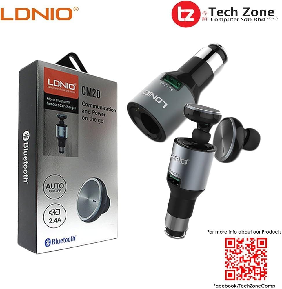 Mono Bluetooth Headset Car Charger CM20 Mono Bluetooth Headset Car Charger CM20