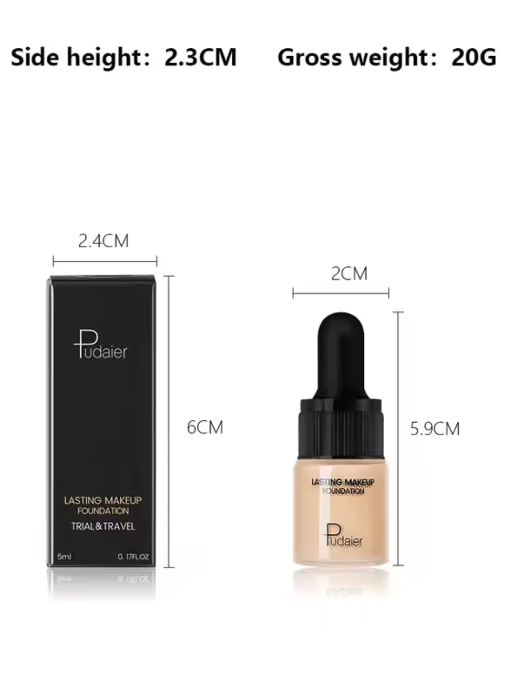 Pudaier Lasting Make Up Face&Body Foundation 446204 Pudaier Lasting Make Up Face&Body Foundation 446204