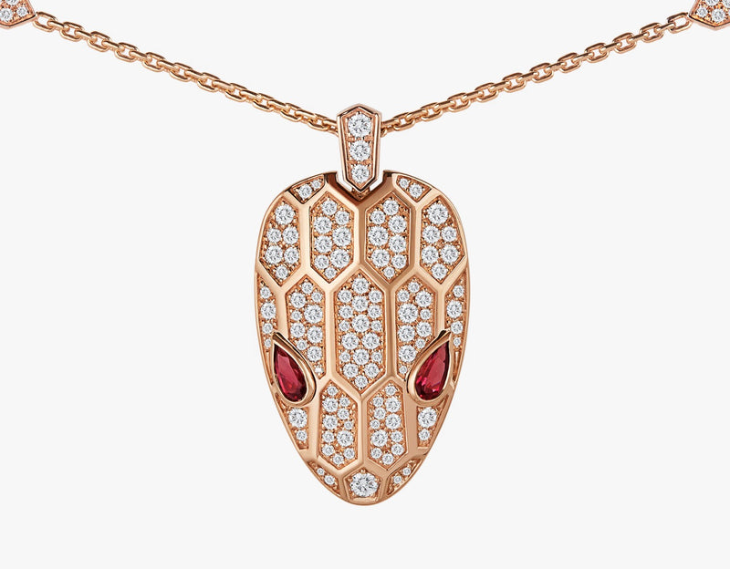 Serpenti Rose Gold Pendant Necklace DN2077 - TUZZUT Qatar Online Shopping